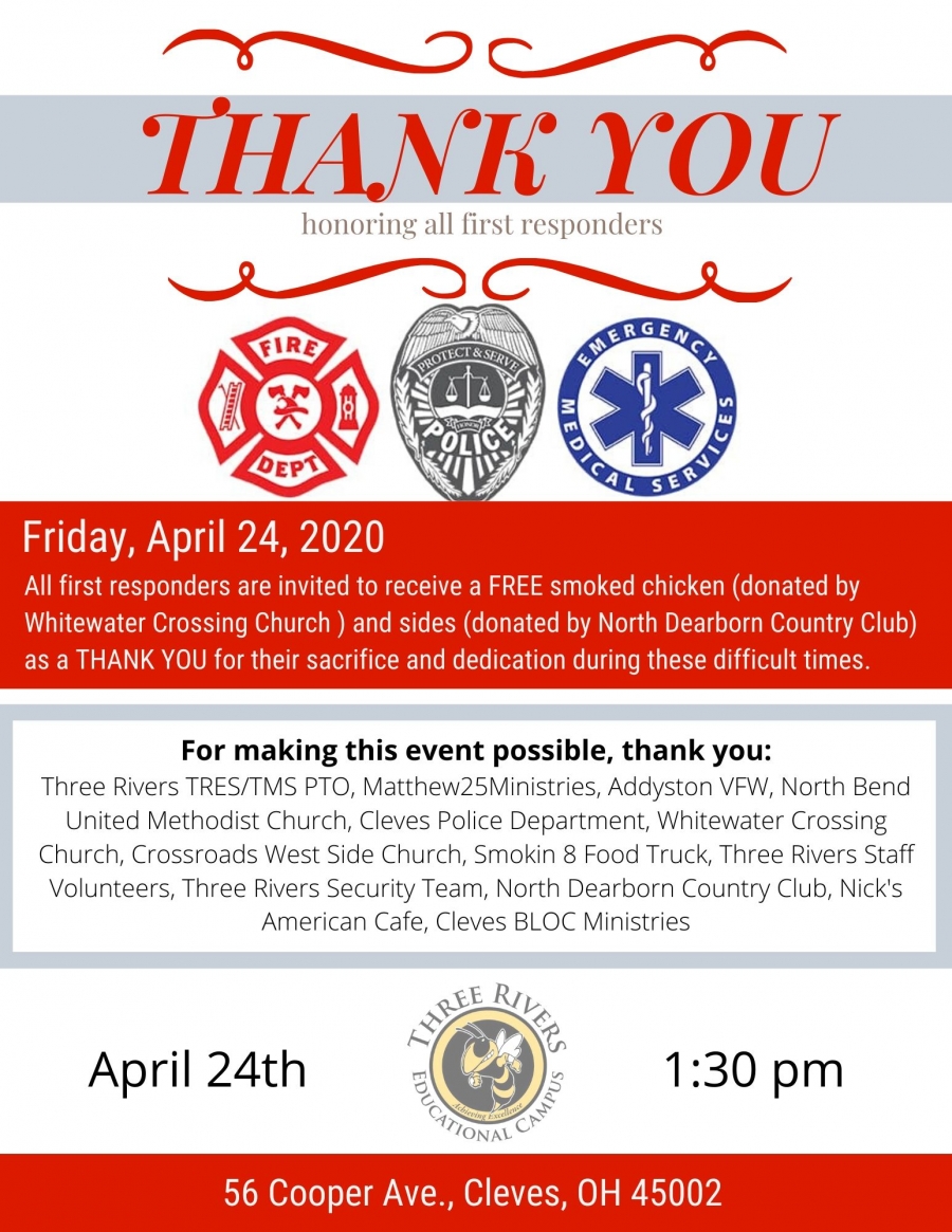 First Responder Luncheon flyer